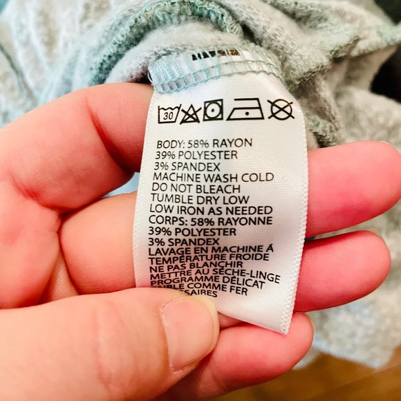 Truly Madly Deeply ruffled cropped sweat shirt long sleeve SZ M gray - Picture 7 of 8